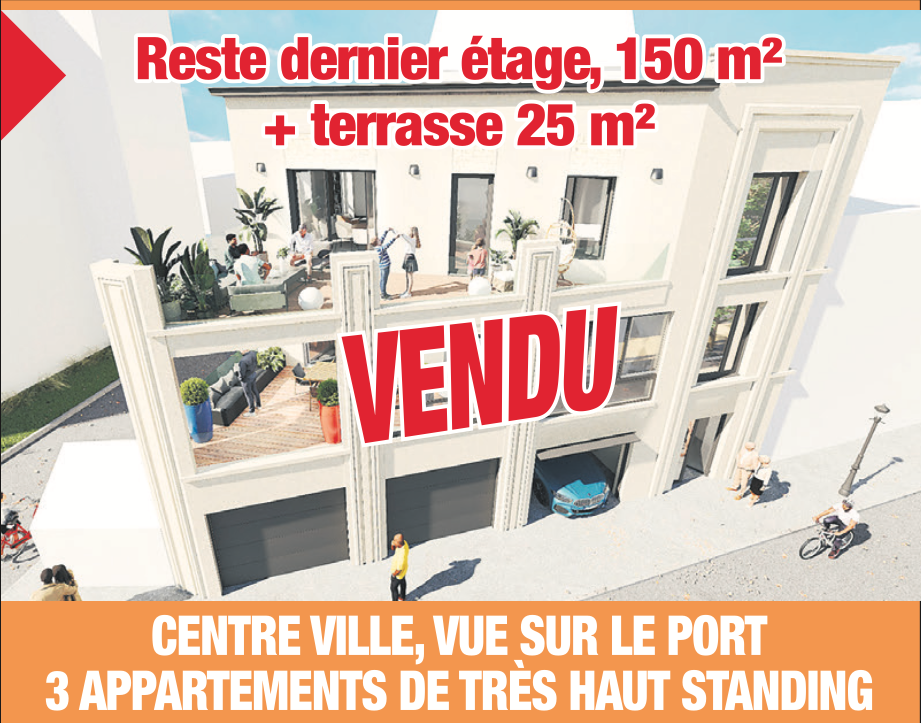 Immeuble centre ville Granville réalisation constructions du MONT SAINT MICHEL